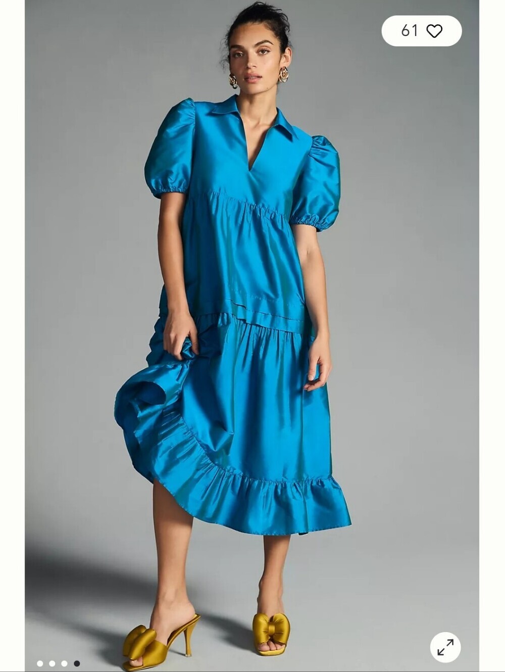 Dhruv Kapoor NWTs Puff-Sleeve Dress